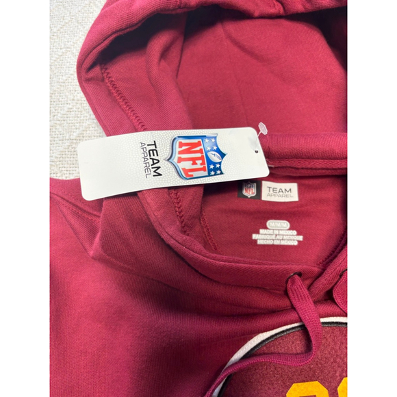 NWT NFL Team Apparel Washington Commanders Football Hoodie Men's Size Medium - Picture 2 of 6